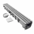 3' x 5" Channel Drain Kit, 1-Outlet Gray Pro Series Light Traffic | NDS864
