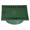 8" x 8" Square Green Flat Drain Grate | NDS882