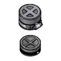 6" Black Elastomeric PVC Test Cap | NHPC060