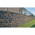 12" x 18" x 8" Antique Pewter Structural Regal Stone Pro Retaining Wall | PAV81801