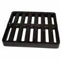 9" x 9" Square Black Catch Basin Flat Drain Grate Drain Grate | NDS913