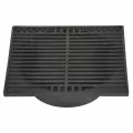 9" x 9" Square Black Flat Drain Grate | NDS970