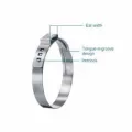 2" Stainless Steel 167 Series Ear Pinch Clamp | OTK635908X100
