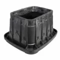 21.8" x 16.6" x 12" Rectangular Black Body Standard Valve Box Body Only | RBBVBSTDB