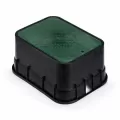12" Rectangular Black Body Irrigation Control Valve Professional Jumbo with Drop-in Purple Lid Valve Box Body | RBBPVBJMBP