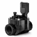 1" Male x Barb Black Glass-Filled Polypropylene 15 - 150 psi HV Series Straight Automatic In-Line Sprinkler Valve | RBL100HVMB
