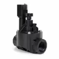 1" Male x Barb Black Glass-Filled Polypropylene 15 - 150 psi HV Series Straight Automatic In-Line Sprinkler Valve | RBL100HVMB