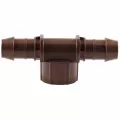 17 mm x 17 mm x 1/2" Barb x FPT XF Series Low Profile Tee | RBXXFFTFA050