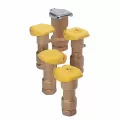 3/4" NPT Red Brass 5 - 125 psi 33DNP Series 2-Piece Non-Potable Quick Coupling Valve | RBL33DNP