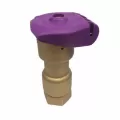 1" NPT Red Brass 5 - 125 psi 5NP Series 1-Piece Non-Potable Quick Coupling Valve | RBL5NP