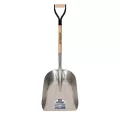15.25" x 19" Aluminum Blade Precision Lathe Turned Hardwood Handle Western Pattern Grain Scoop | STR49265