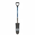 16" Blade Blue Industrial Grade Fiberglass Handle Forward Turned Step Drain Spade | STRSVDD46