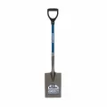 7" x 12" Blade Blue Industrial Grade Fiberglass Handle Rear Rolled Step Garden Spade | STRSVGD44