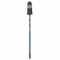 14" Blade Blue Industrial Grade Fiberglass Handle Forward Turned Step Drain Spade | STRSVLD40