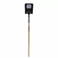 9.5" x 11.5" Steel Blade 14 ga Precision Lathe Turned American Ash Wood Handle SquareFront Turn Step Point Shovel | STRSVLS31