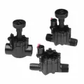 1" MNPT x Insert Barb Black Glass-Filled Zytel 20 - 150 psi 254 Series Straight Electric In-Line with Flow Control Globe Valve | TOL2541604