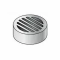 3" Round White Drain Grate | SDPGR030