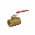 1" FNPT Lead Bugatti Forged Brass 400 psi 610 Series Ball Valve | SOVBV010
