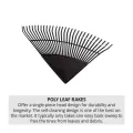 54" Wood Handle 24" Black Blade Leaf Rake | STR40882