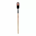 4" Tempered Steel Blade 14 ga Precision Lathe Turned American Ash Wood Handle Trenching/Cleanout Forward Turned Step Open Back Shovel | STR89044