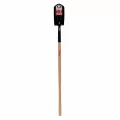 5" Tempered Steel Blade 14 ga Precision Lathe Turned American Ash Wood Handle Trenching/Cleanout Forward Turned Step Open Back Shovel | STR89045