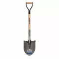 9.5" x 11.5" Steel Blade 30" Hardwood Handle 16 ga Round Turned Step Point Shovel | STRSVDR22