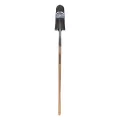 14" Blade 48" Precision Lathe Turned Hardwood Handle 16 ga Forward Turned Step Drain Spade | STRSVLD20