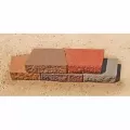 16/12" x 10" x 4" Trapezoid Red/Black Cuesta Cap | STV15521