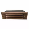 2 W GU5.3 T3 LED Weathered Brass Solid Brass Voyager 8 Odyssey Series Step Light | UNIVO8LNL