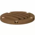 4.92" x 0.75" Architectural Bronze Aluminum Alloy For Well Light Light Cover | ULSUC1301AZ