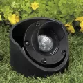 20 W Ceramic MR-16 Halogen Standard Black Die-Cast Copper-Free Aluminum Landscape Series 5250 Model In-Ground with Shield Well Light | VISGW5250B
