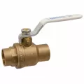 1" Female Solder Cup Lead-Free Brass 600 psi SFP600A-LF Series 2-Piece Ball Valve | VLZBV010CLF