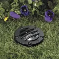 5 W MR-16 LED Standard Black Die-Cast Copper-Free Aluminum Landscape Series 5260 Model In-Ground with Grate 3 Emitter Well Light | VISGW5260BWLF3FL