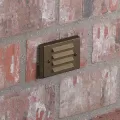 10 W Ceramic T3 Halogen Standard Architectural Bronze Die-Cast Copper-Free Aluminum Landscape 4242 Series Louver Step Light | VISSL4242Z