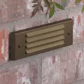 10 W Ceramic T3 Halogen Standard Architectural Bronze Die-Cast Copper-Free Aluminum Landscape 4246 Series Step Light | VISSL4246Z