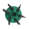 1/2" Inlet FIPT 0 to 20 gph Black/Green Adjustable 6-Outlet Bubbler | AGFMFBA