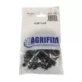 Barb Black Port Cap | AGFPC250