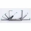 3-5/8" Handle 11-In-1 Compact Multi-Purpose Fold Up Sprinkler Tool | WTYIRRITOOL