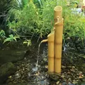 5" x 3.5" x 15.5" Pouring 3-Tier Bamboo Fountain | AQS78307