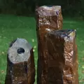 Natural 3-Piece Basalt Column Fountain | AWGNBCX3