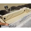 4' x 2' x 16" 80 gal Tan Flexible Hardscape Basin | AWGFF4216T