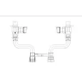 1" x 10" Brass 6040NL Series Vertical Inlet and Outlet Meter Setter | CMB6040NL410H4H4
