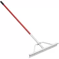 24" Aluminum Blade 60" Aluminum with Vinyl Sleeve Handle Landscape Rake | CORRK61061