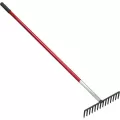 14" Tampered Steel Blade 60" Aluminum With Vinyl Sleeve Handle Level Head Rake |  RK 64060