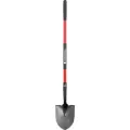 4" Tempered Steel Blade 14 ga Fiberglass Handle Hollow-Back Round Point Shovel | CORSS30020
