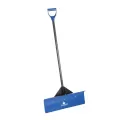 D Handle 24" Heavy-Duty Plastic Blade Blue Pusher Shovel | ECA24UPH