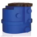 80 gpm 40 gal 31.75" x 29" x 24" Polyethylene with 4" Intake Port Filter Tank | FILT40F