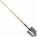 Tempered Steel Blade 48" Northern Ash Wood Handle Forged Irrigation Shovel | CORSF79000