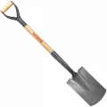 Tempered Steel Blade 14 ga 30" Northern Ash Wood Handle Closed-Back Nursery/Garden Drain Spade | CORSS63010