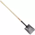 Tempered Steel Blade 14 ga 48" Northern Ash Wood Handle Hollow-Back Square Point Shovel | CORSS66000